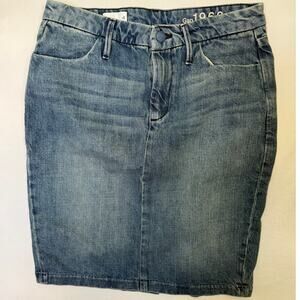 Gap 1969 Clean Pencil Denim Skirt Size 4 Queen Wash